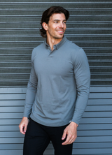 Long-Sleeve Biz Polo: Dusk Sage