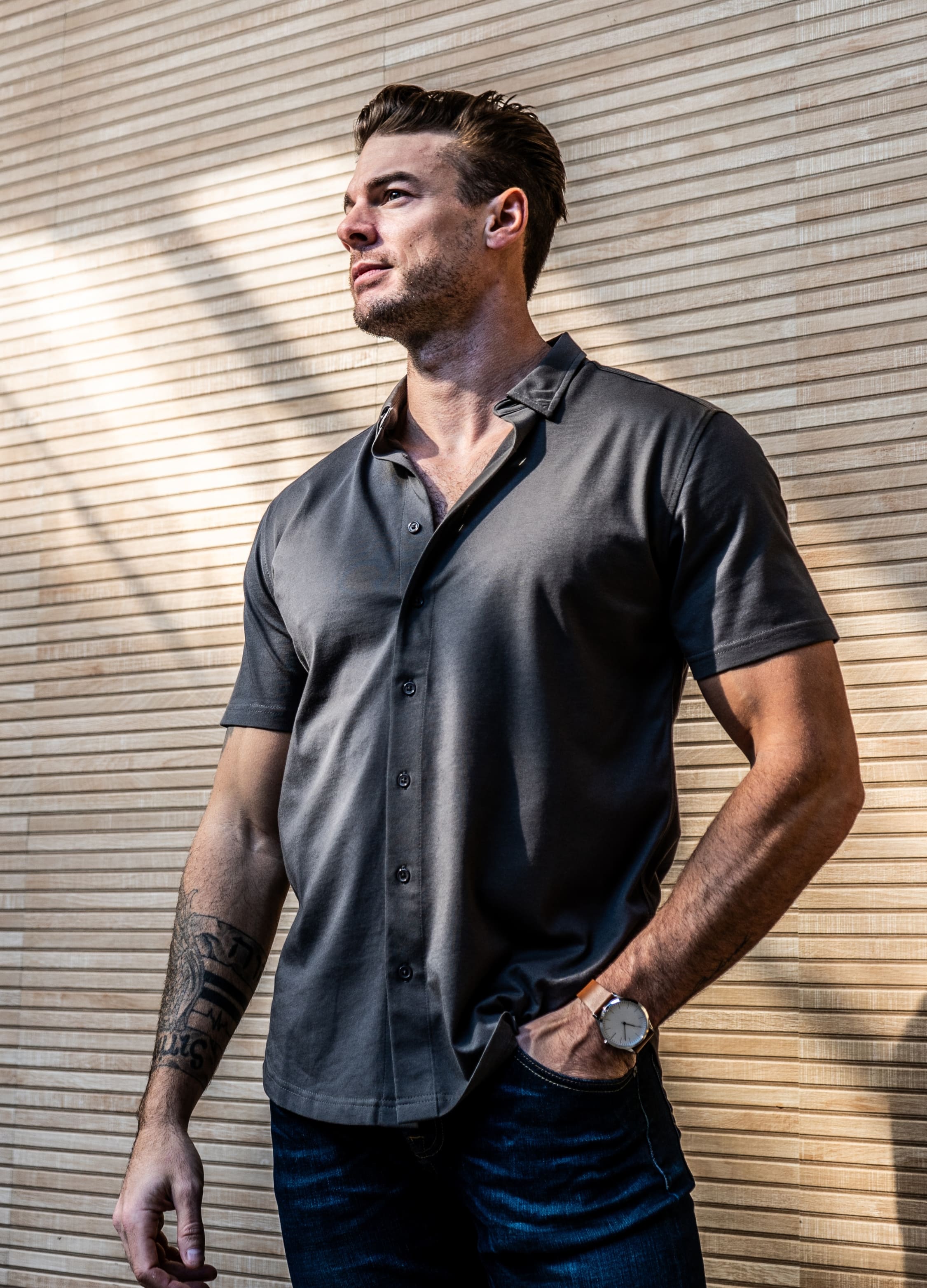 gunmetal grey dress shirt Amazon.com: Lusead Men's Grey Dress Shirts Silver Long Sleeve Stretch Wrinkle Free Slim Fit Wedding Formal Button Down Shirt : Clothing, Shoes & Jewelry