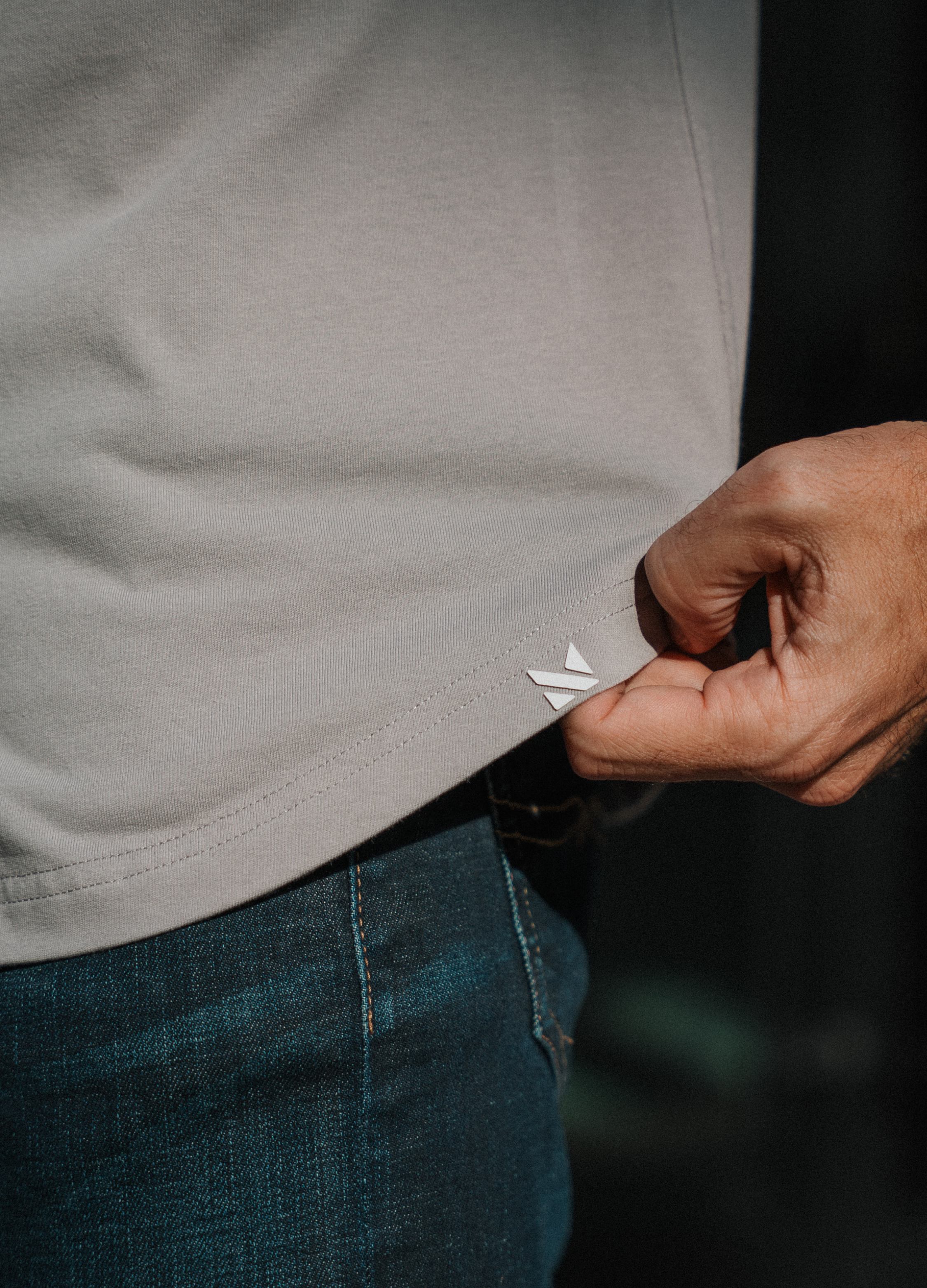 Long-Sleeve Casual Button-Down: Slate Grey