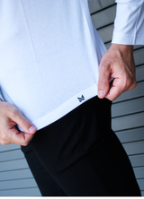 Long-Sleeve Biz Polo: Arctic White