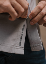 Long-Sleeve Casual Button-Down: Slate Grey