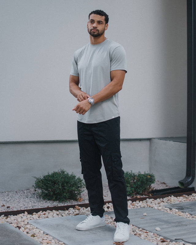 Short-Sleeve Crew: Slate Grey (Pima)