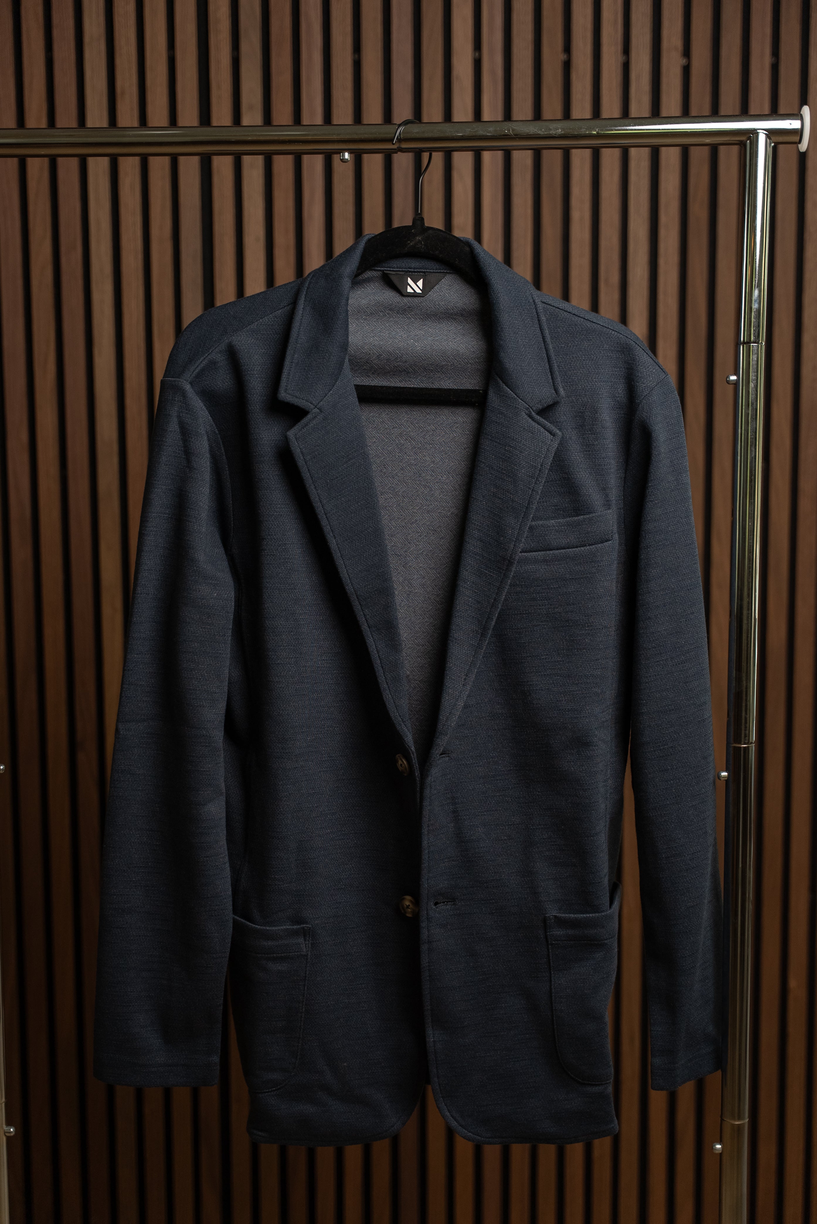 Casual Knit Blazer: Navy Blue (2026)