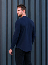 Smart Long-Sleeve Crew: Midnight Navy (2026 Pima Enhanced)