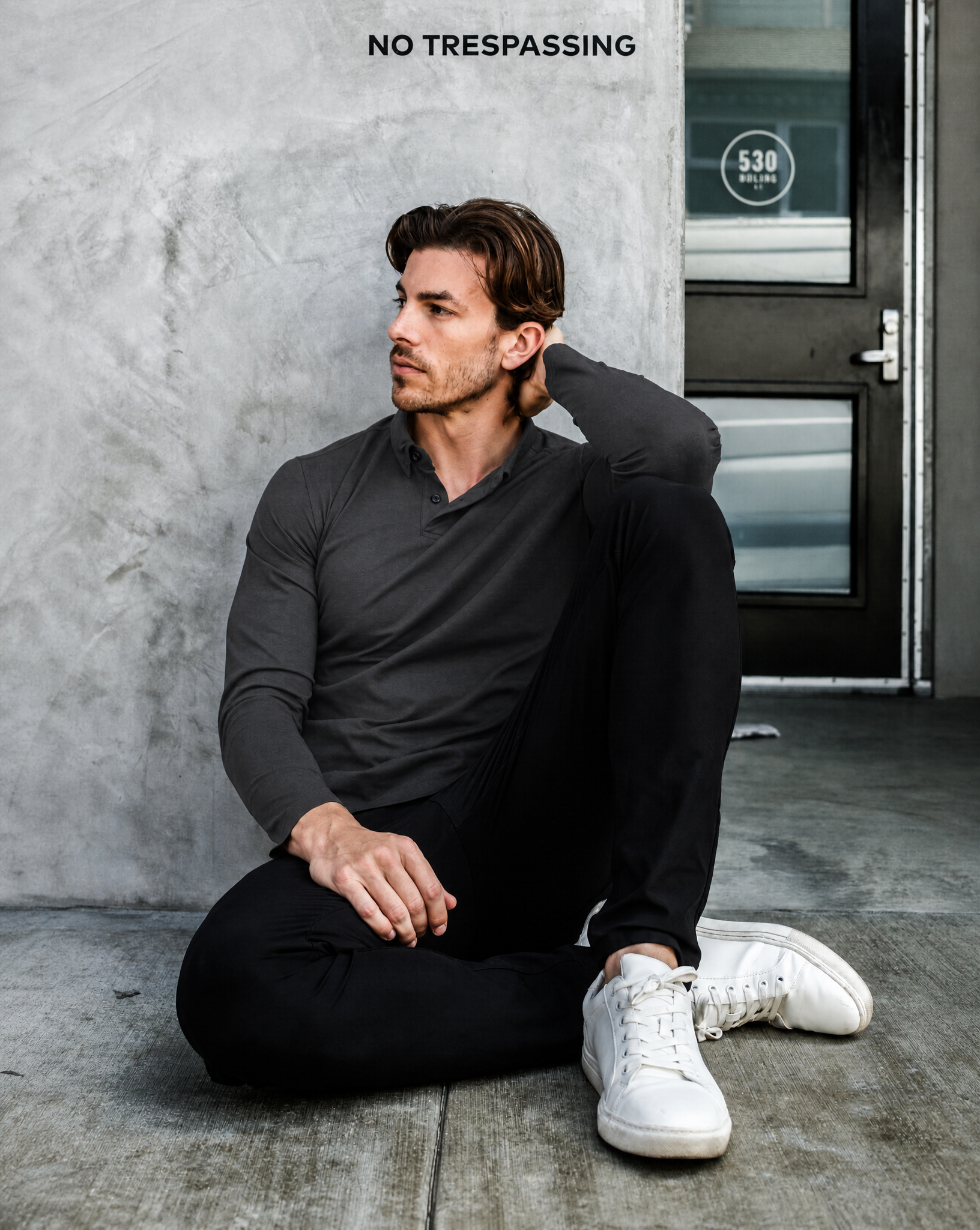 Everyday Hero Polo: Midnight Grey (2026 Pima Enhanced)