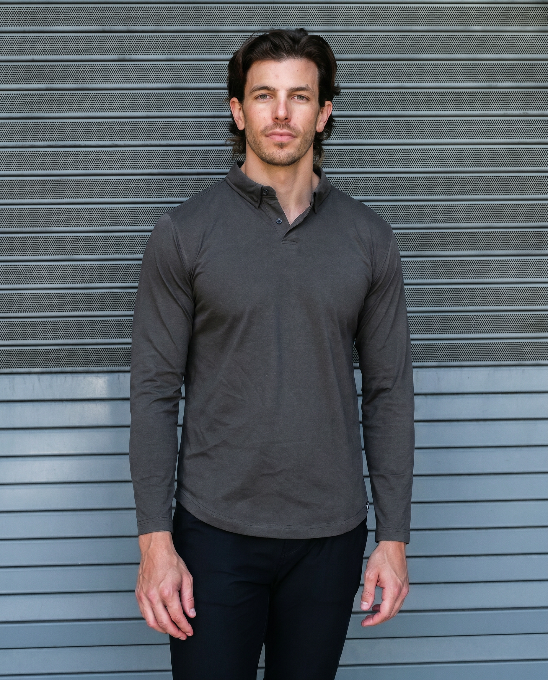 Everyday Hero Polo: Midnight Grey (2026 Pima Enhanced)